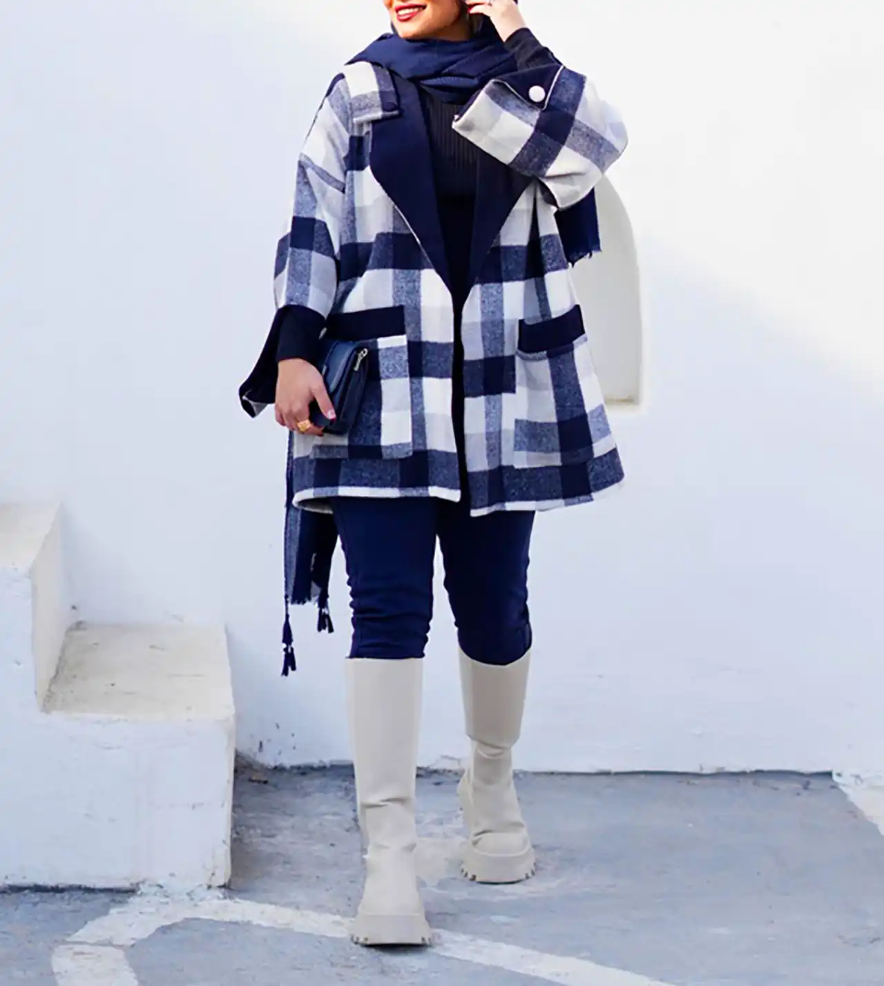 مانتو زنانه طرح دار خاص 