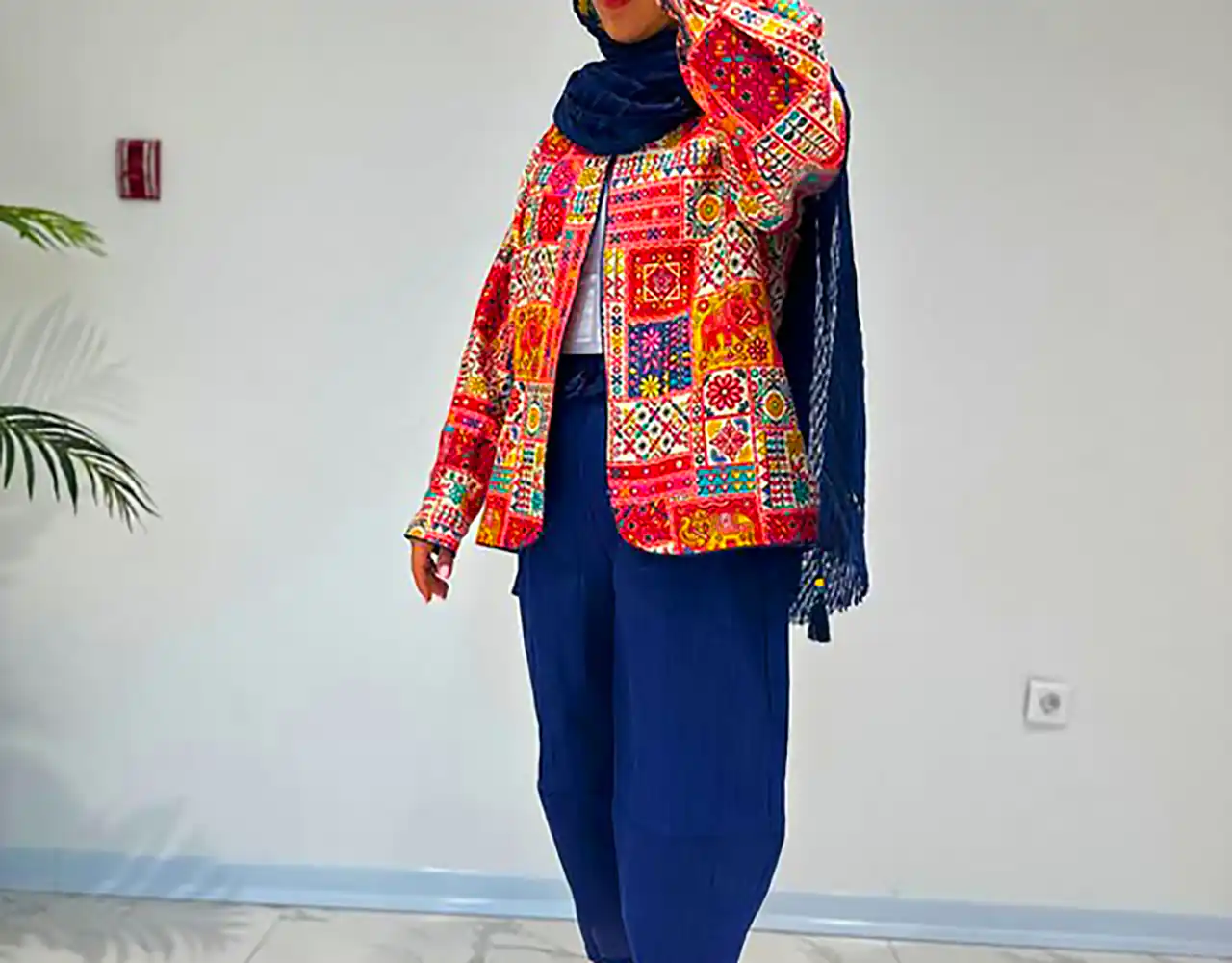 مانتو زنانه طرح دار خاص 