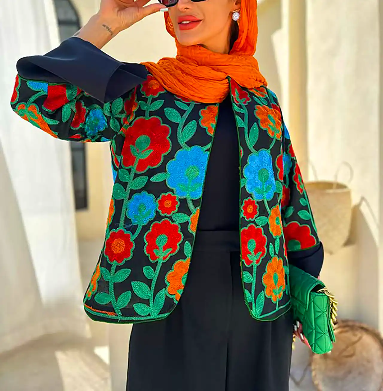 مانتو زنانه طرح دار خاص 