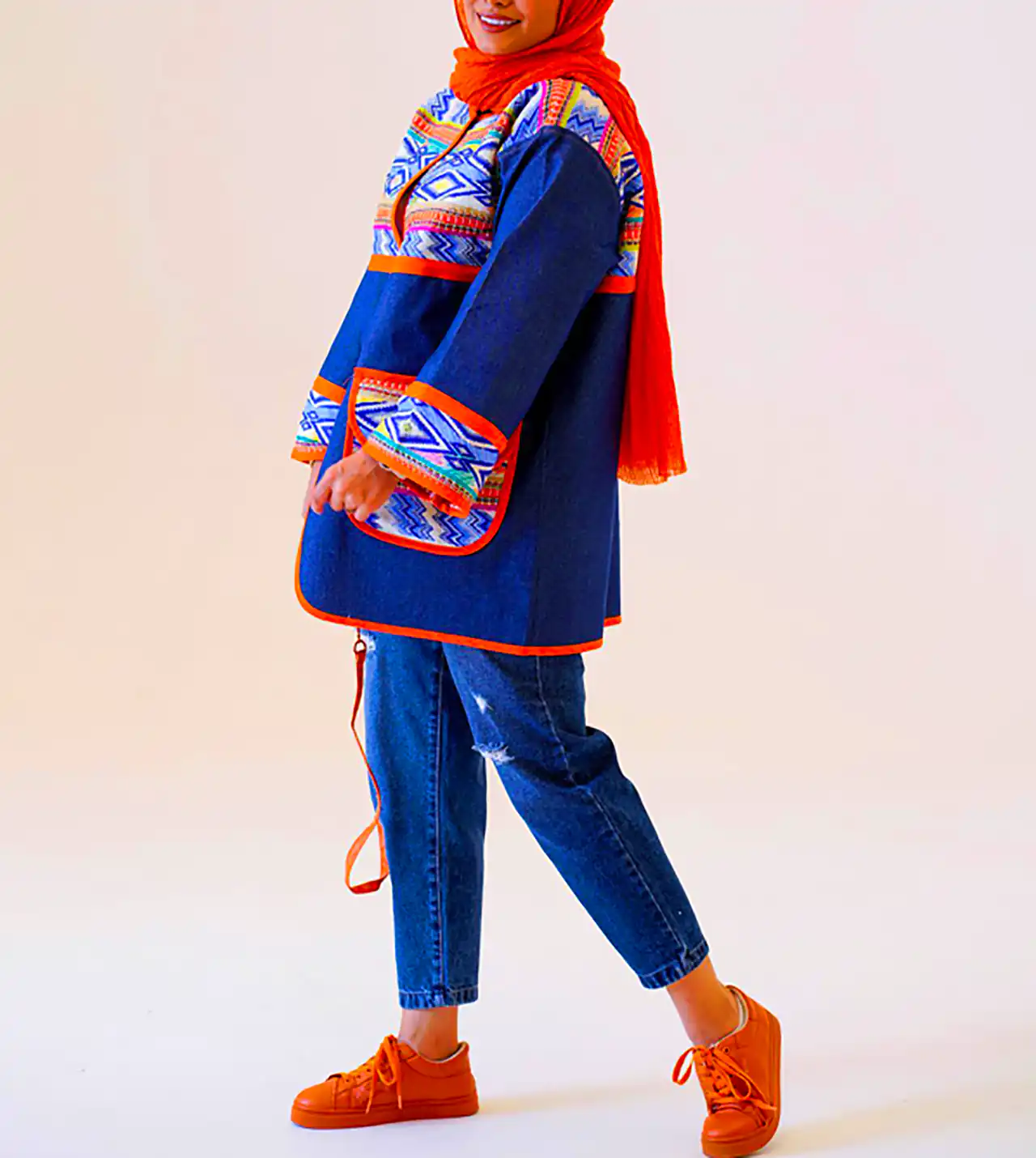 مانتو زنانه طرح دار خاص 