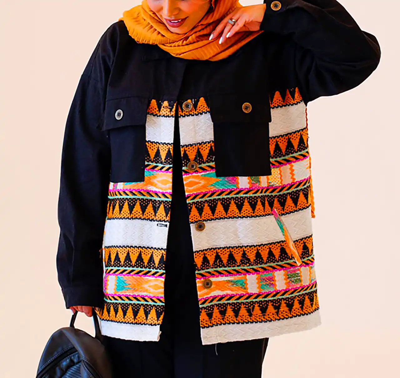 مانتو زنانه طرح دار خاص 