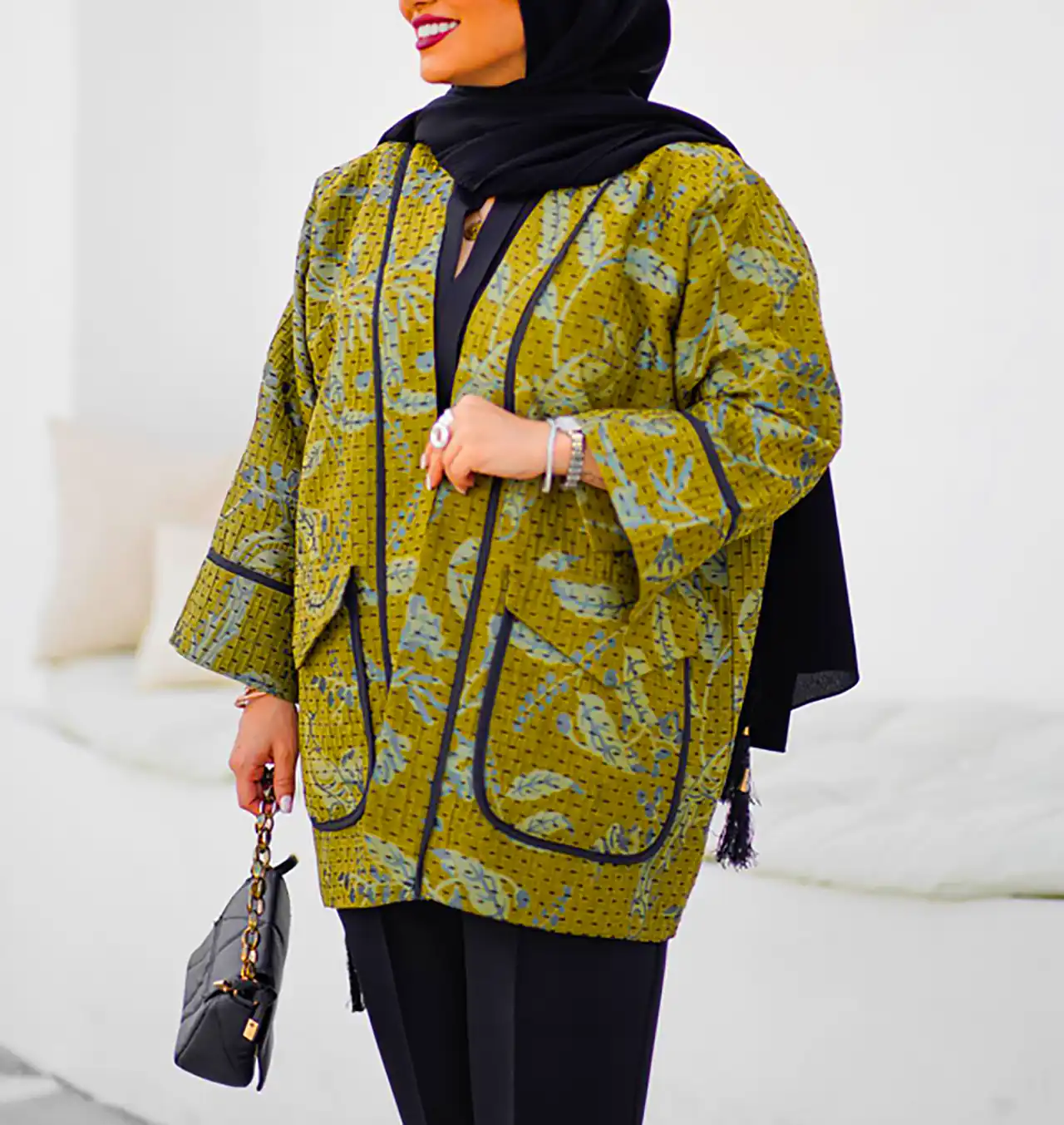 مانتو زنانه طرح دار خاص 