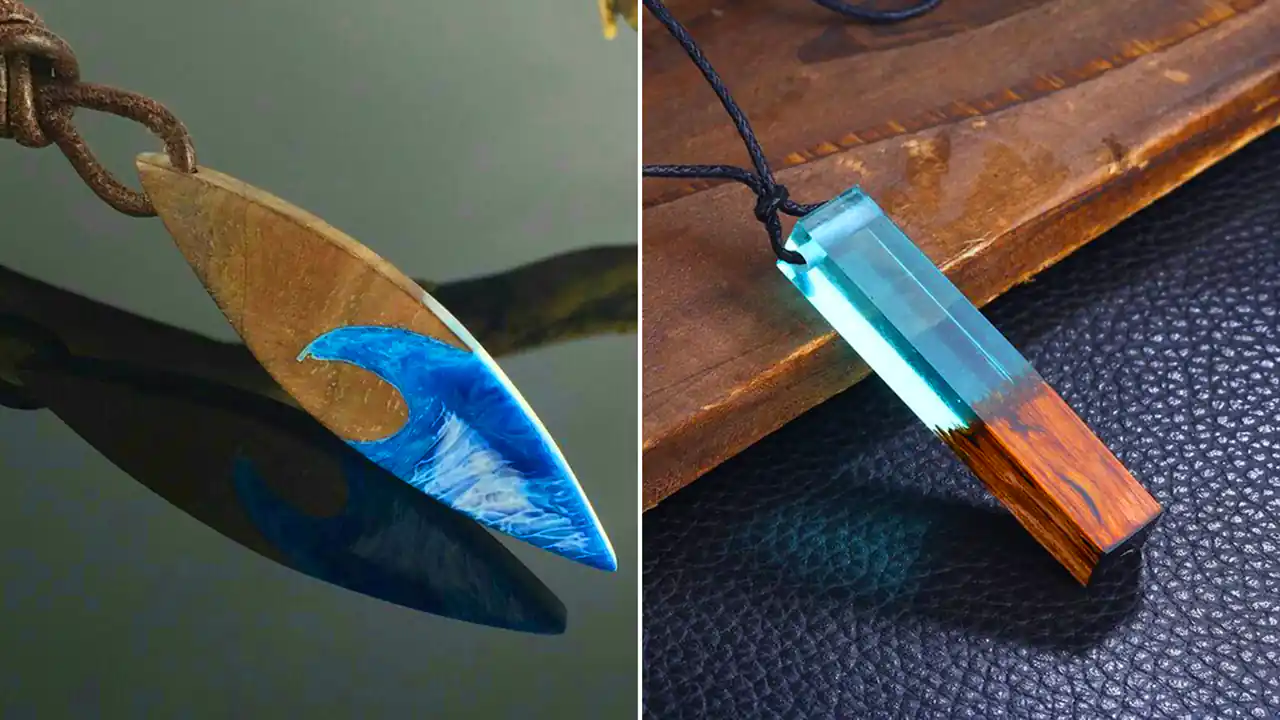 مدل گردنبند با طرح رزین