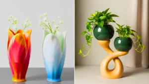 مدل گلدان دکوری با طرح خاص