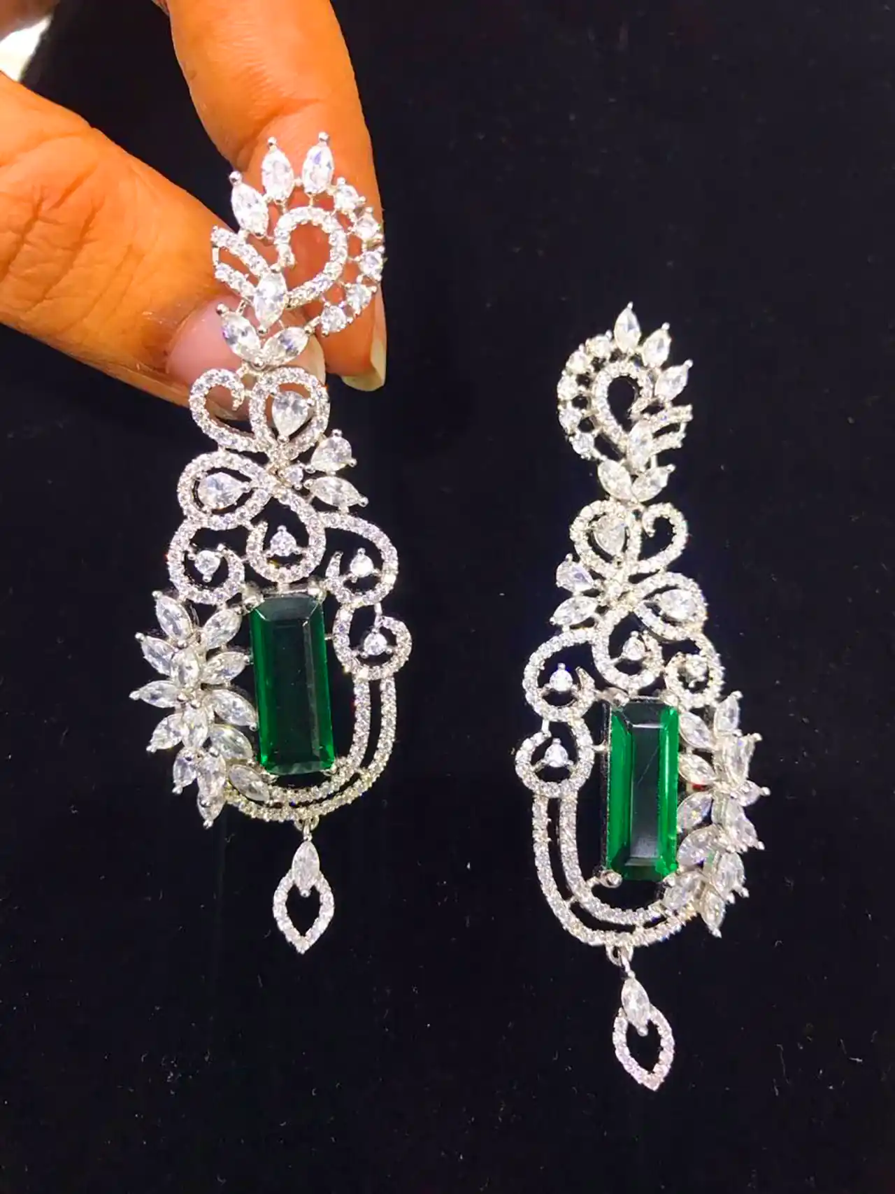 مدل گوشواره جواهری زیبا