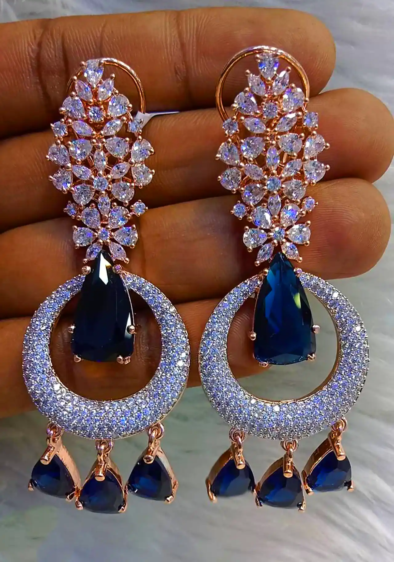 مدل گوشواره جواهری زیبا