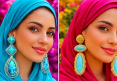 مدل گوشواره سلطنتی فیروزه
