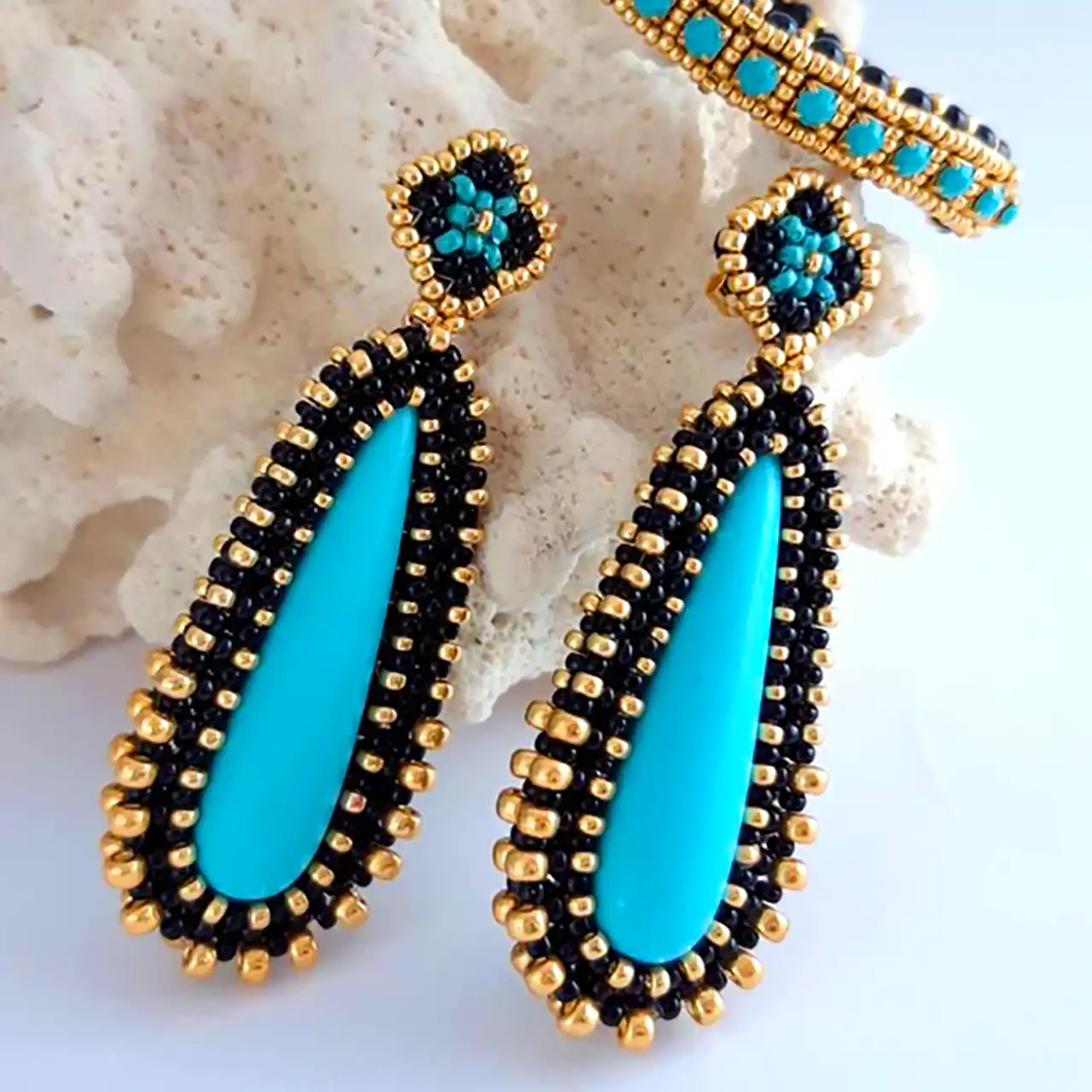 مدل گوشواره سلطنتی فیروزه 