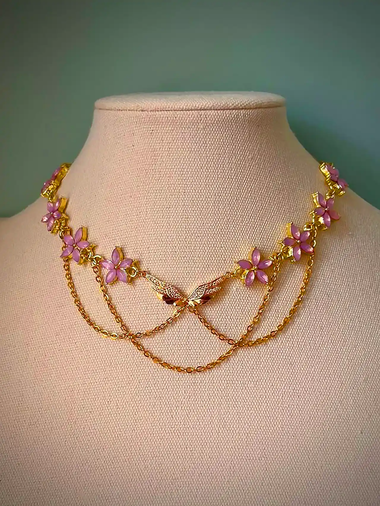 مدل گردنبند با سنگ های زیبا