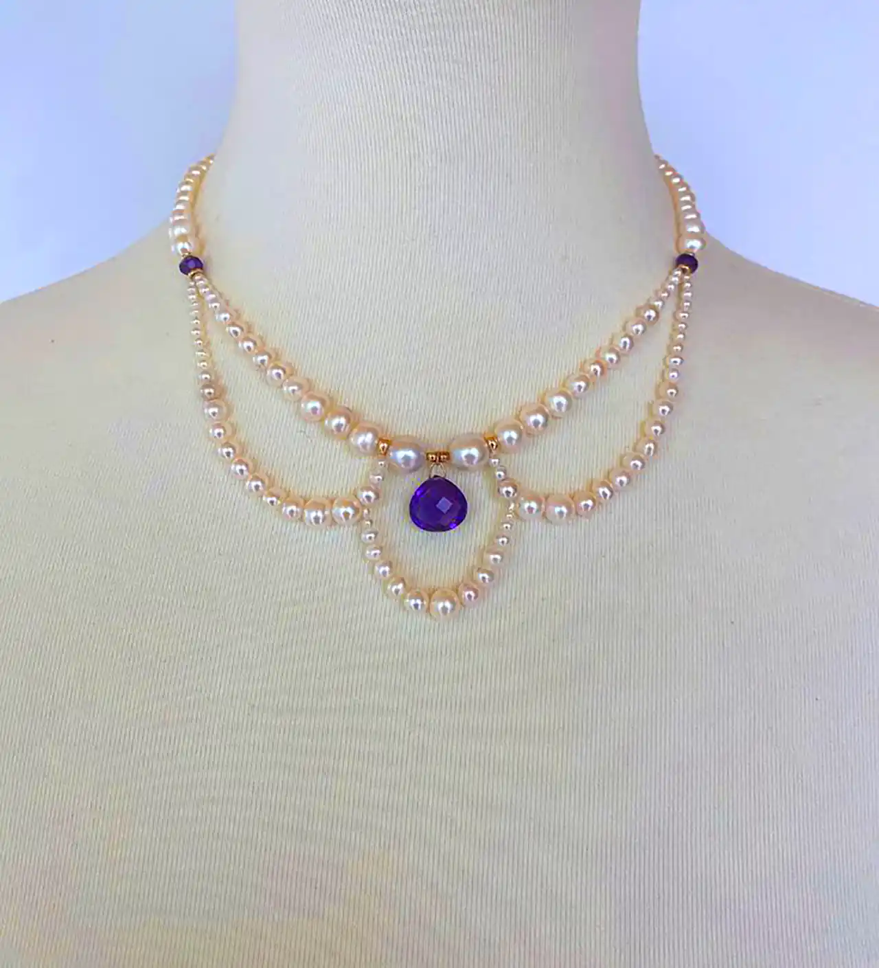 مدل گردنبند با سنگ های زیبا