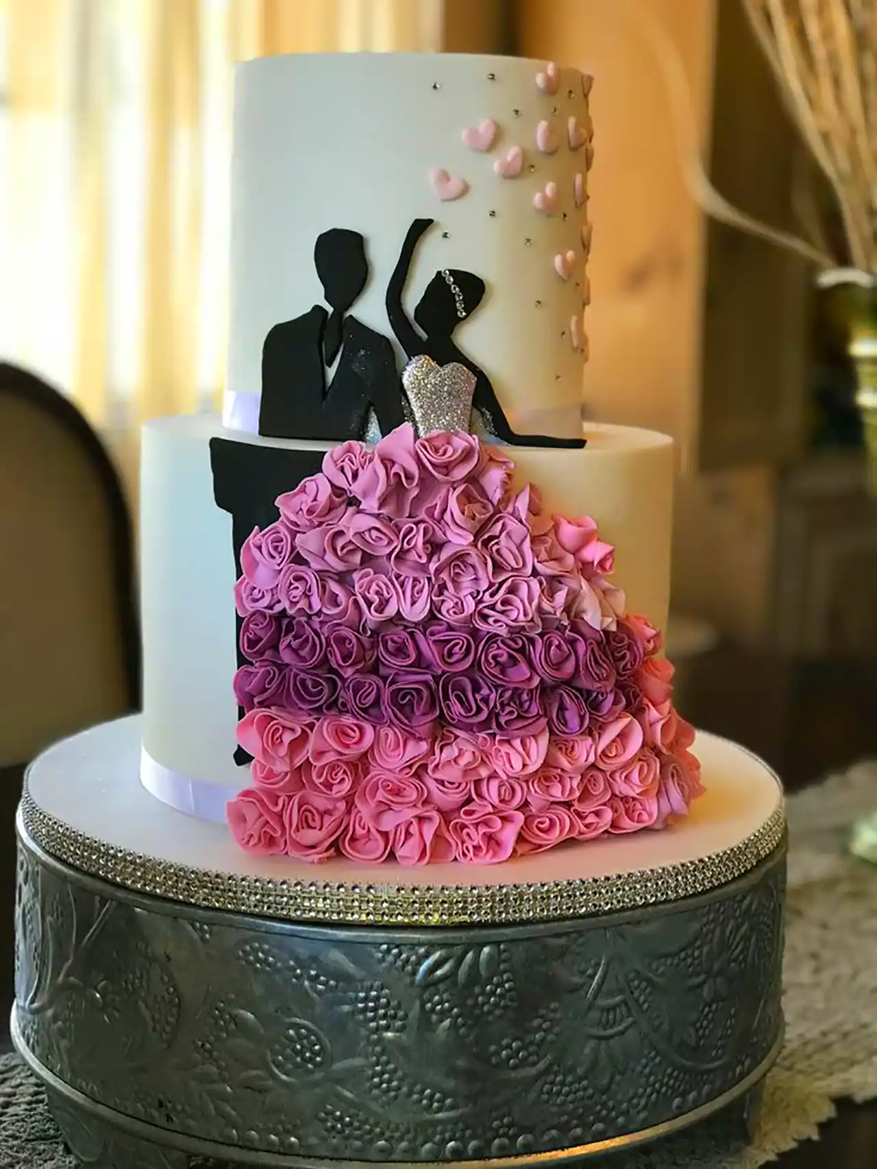 مدل کیک خاص برای سالن عروسی