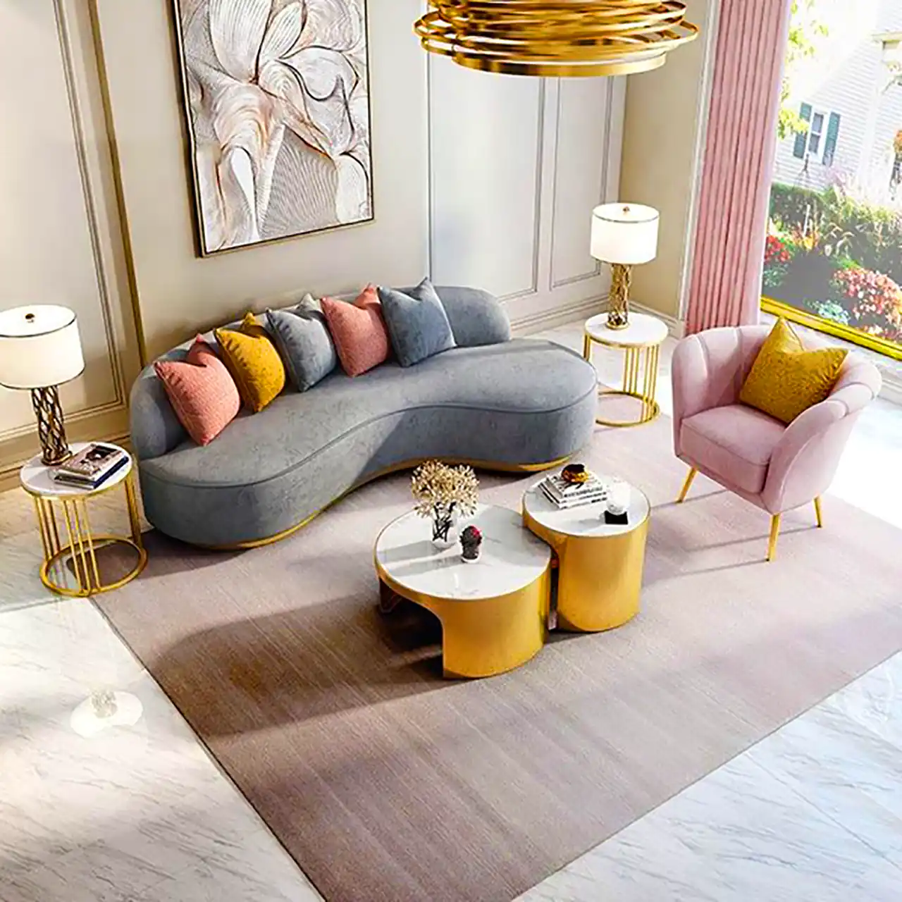 مدل مبل راحتی گرد 