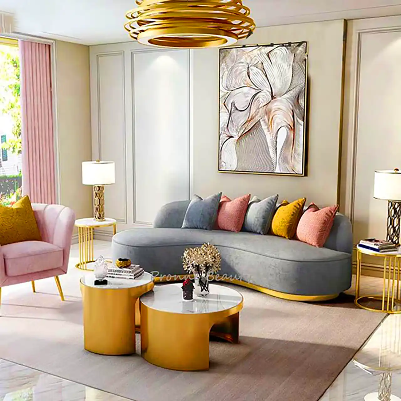 مدل مبل راحتی گرد 