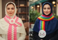 مدل شال بافتنی شیک