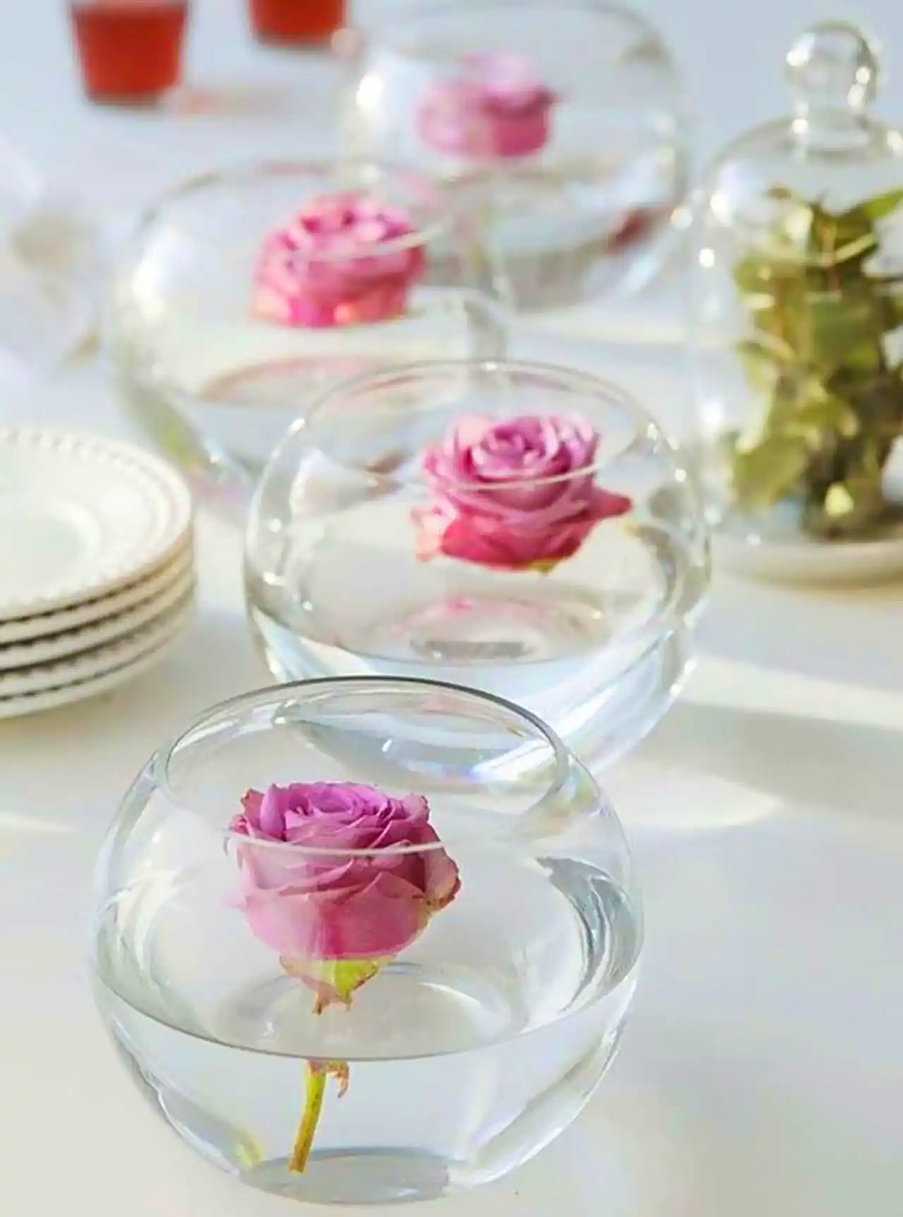 مدل شمع شیشه ای شناور