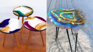 میز عسلی ست رزینی