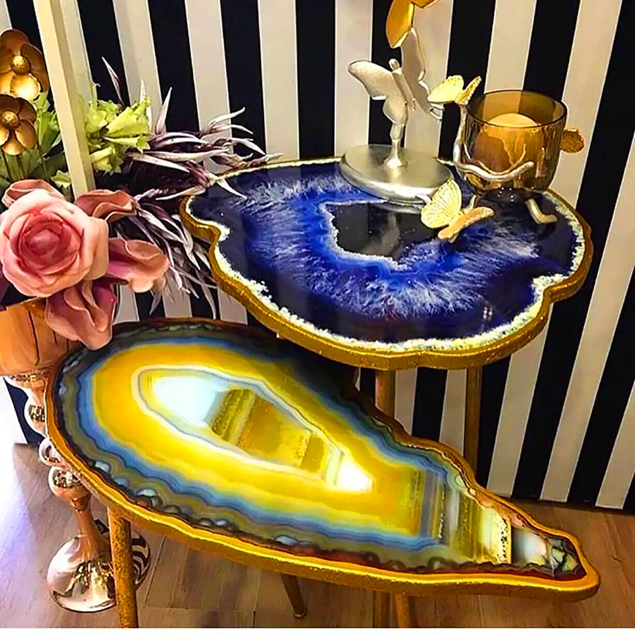 میز عسلی ست رزینی