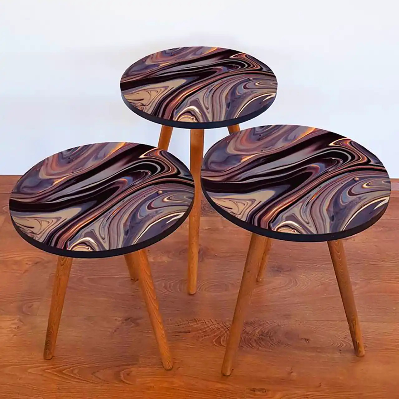 میز عسلی ست رزینی