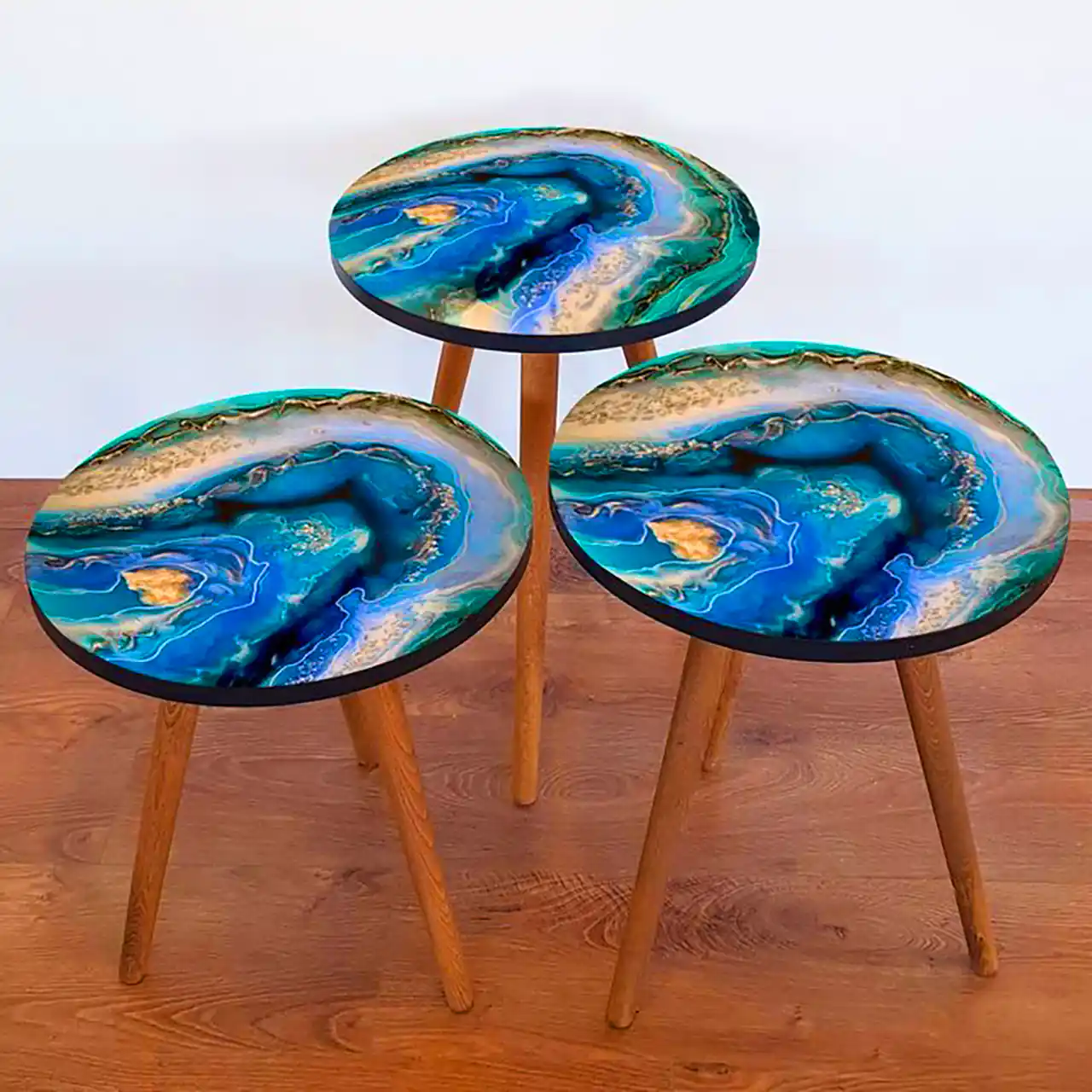 میز عسلی ست رزینی