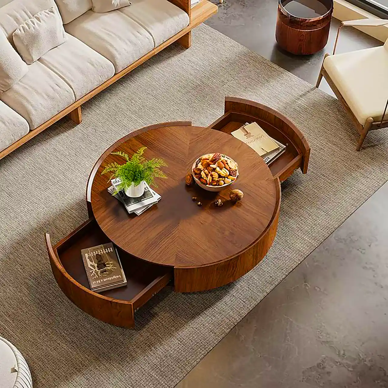 میز عسلی شیک چوبی