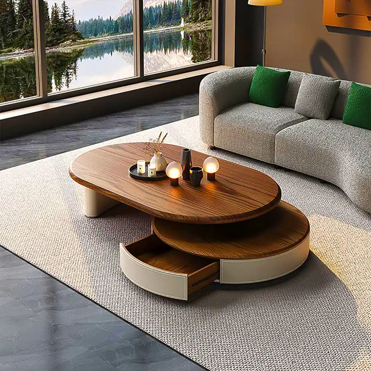 میز عسلی شیک چوبی