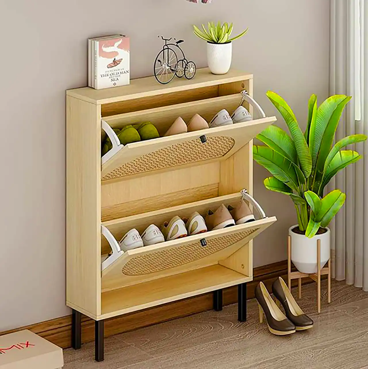 میز چوبی جاکفشی