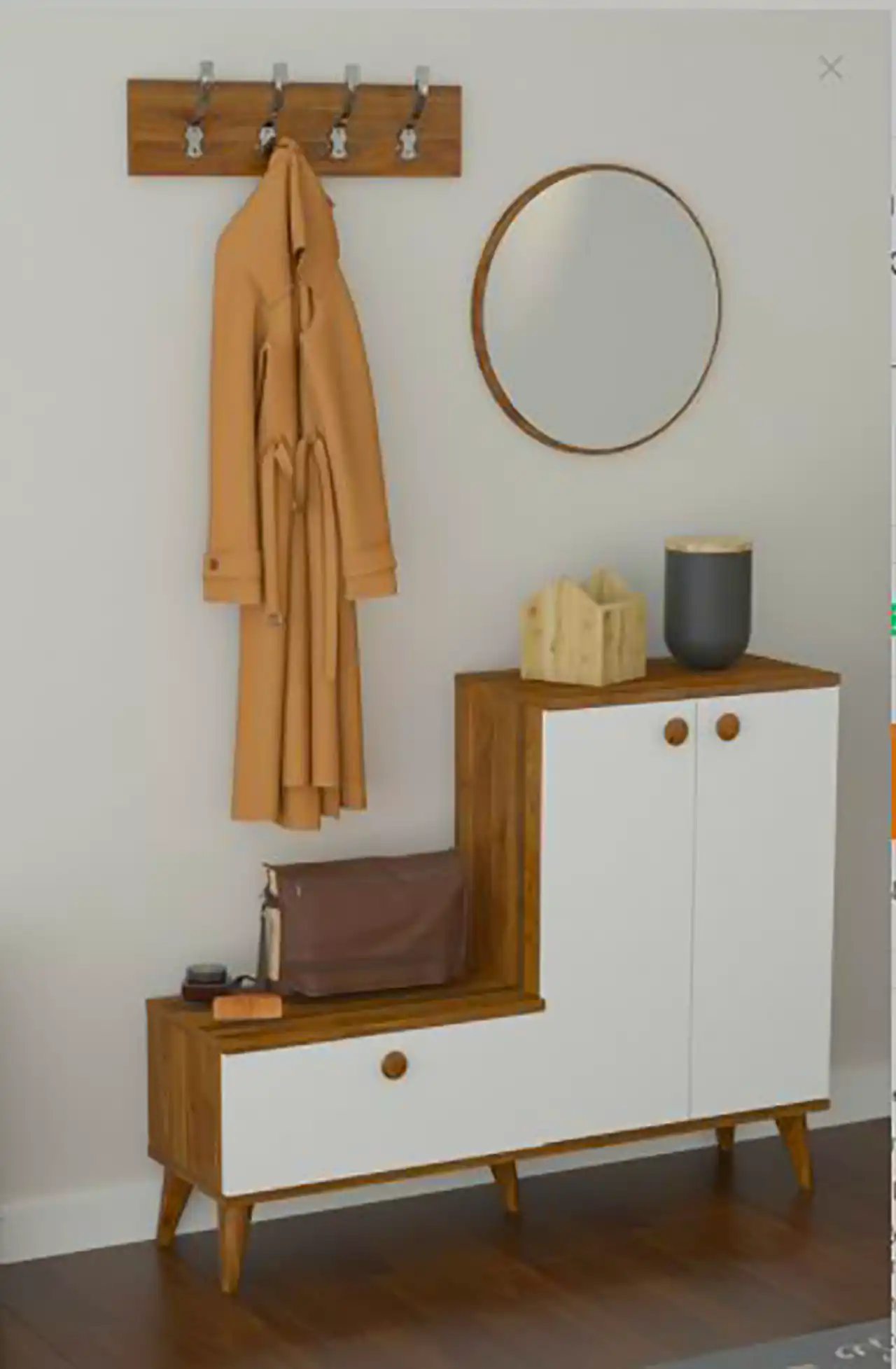 میز چوبی جاکفشی