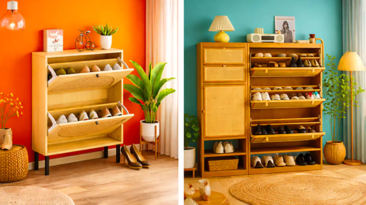 میز چوبی جاکفشی