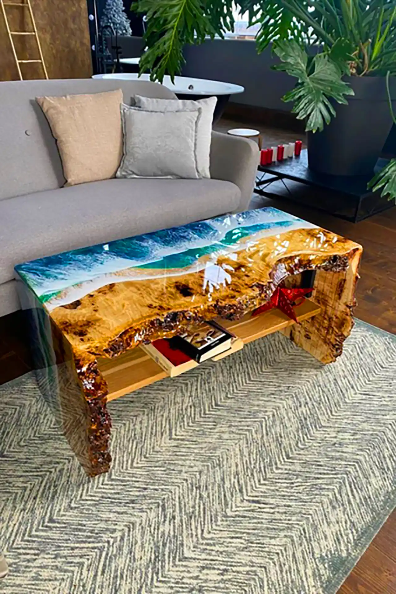 میز جلو مبلی رزینی