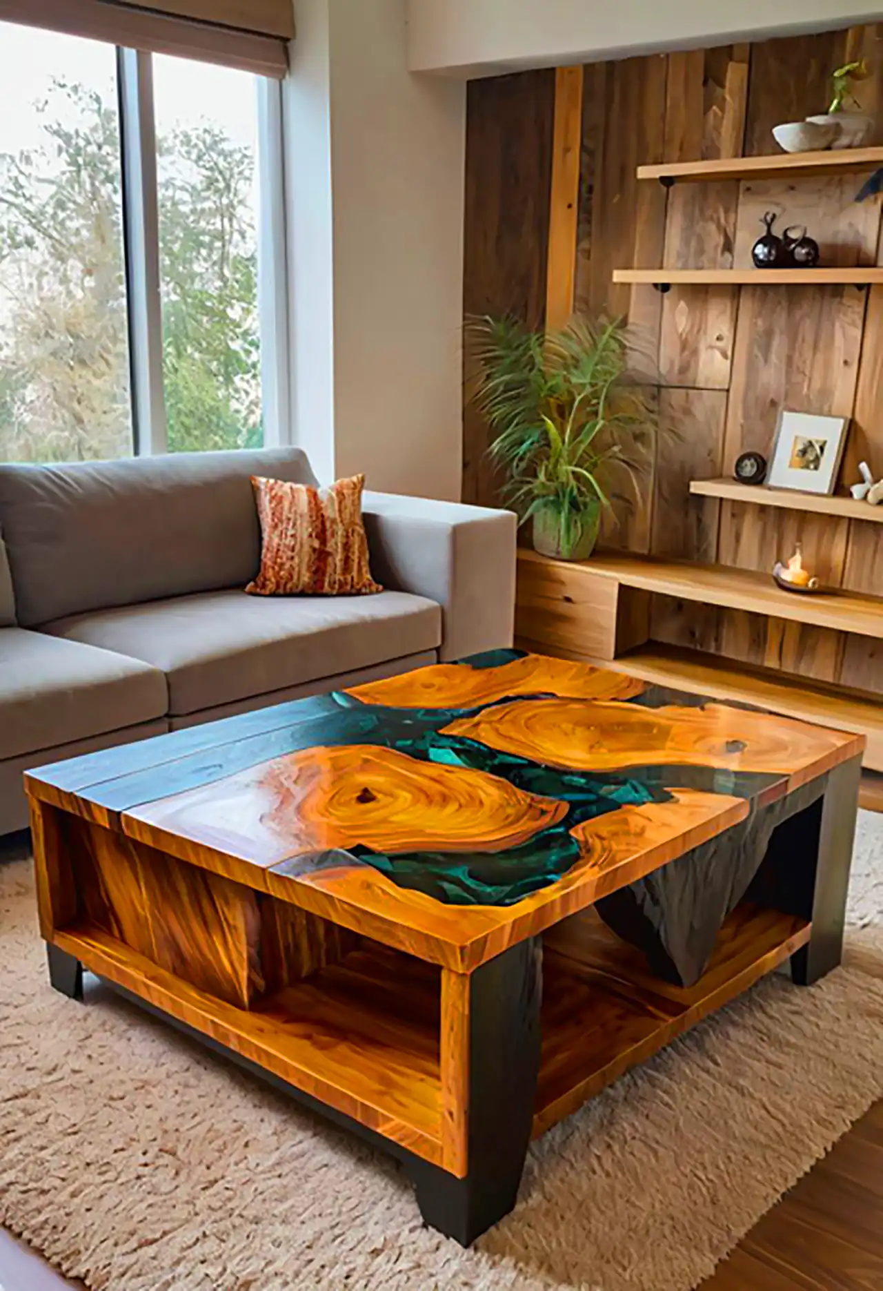 میز جلو مبلی رزینی