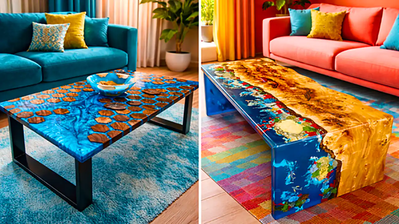 میز جلو مبلی رزینی