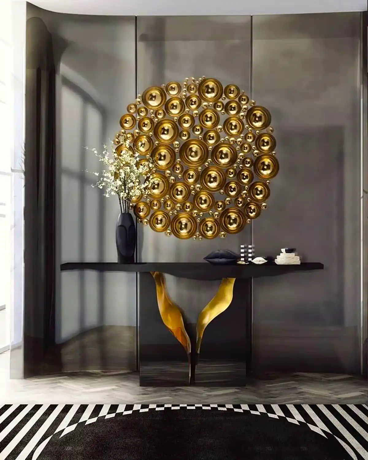 میز کنسول مینیمال مشکی