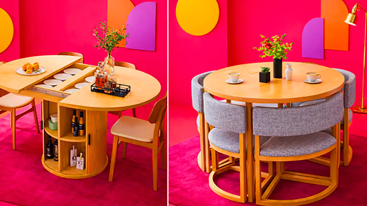 میز غذاخوری کم جا