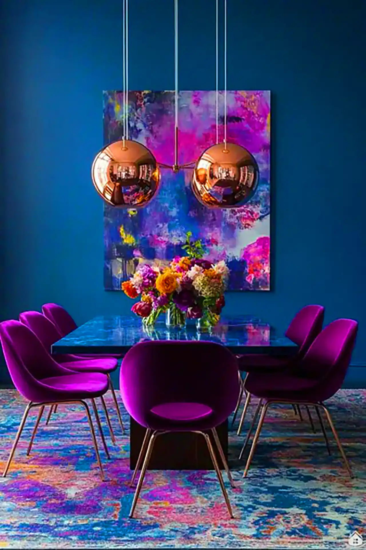 میز و صندلی خوشرنگ غذاخوری