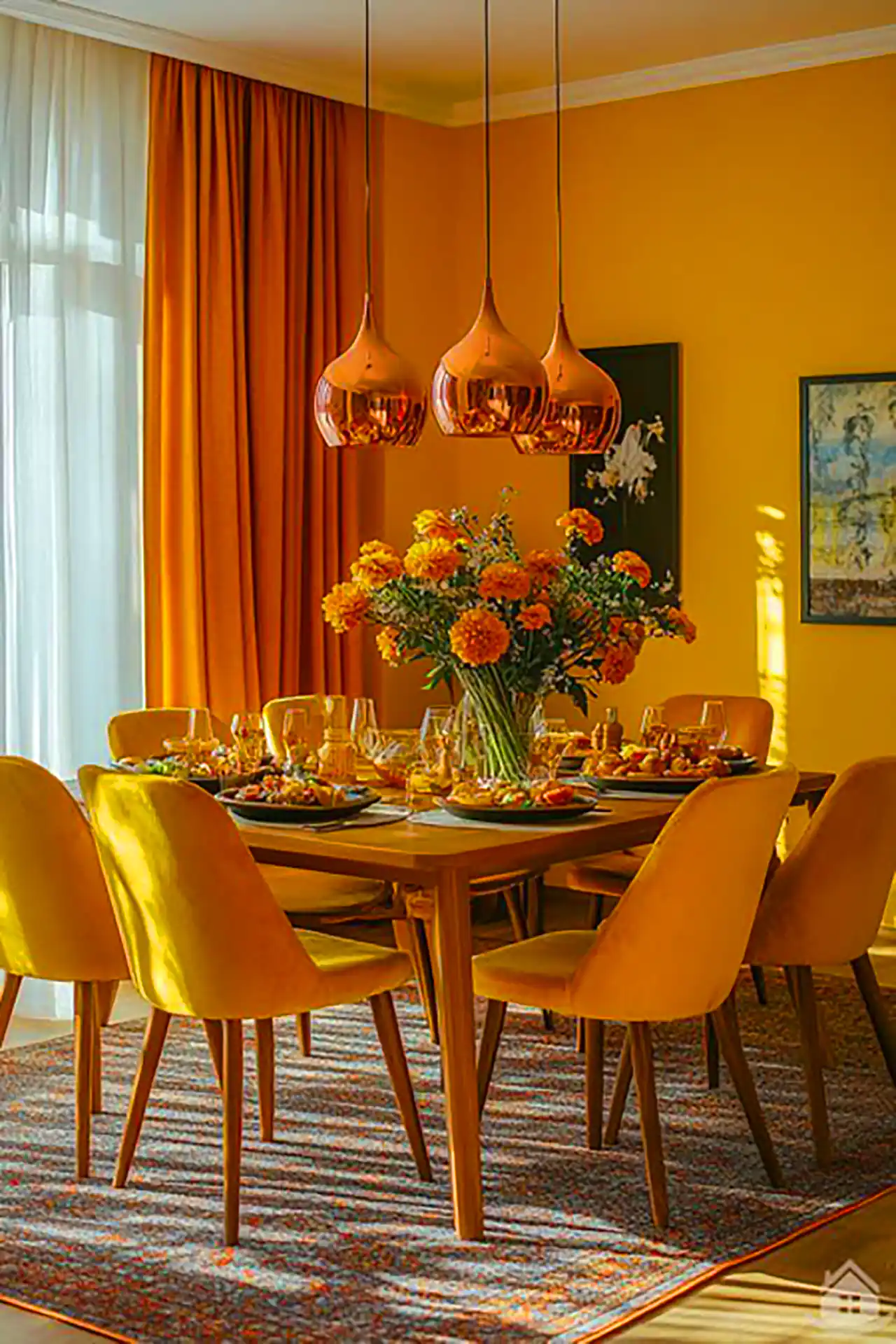 میز و صندلی خوشرنگ غذاخوری