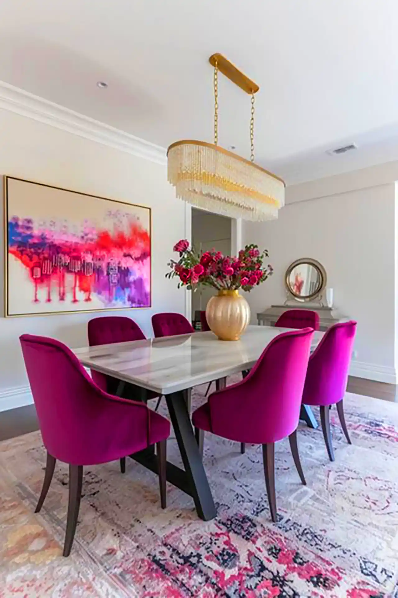 میز و صندلی خوشرنگ غذاخوری