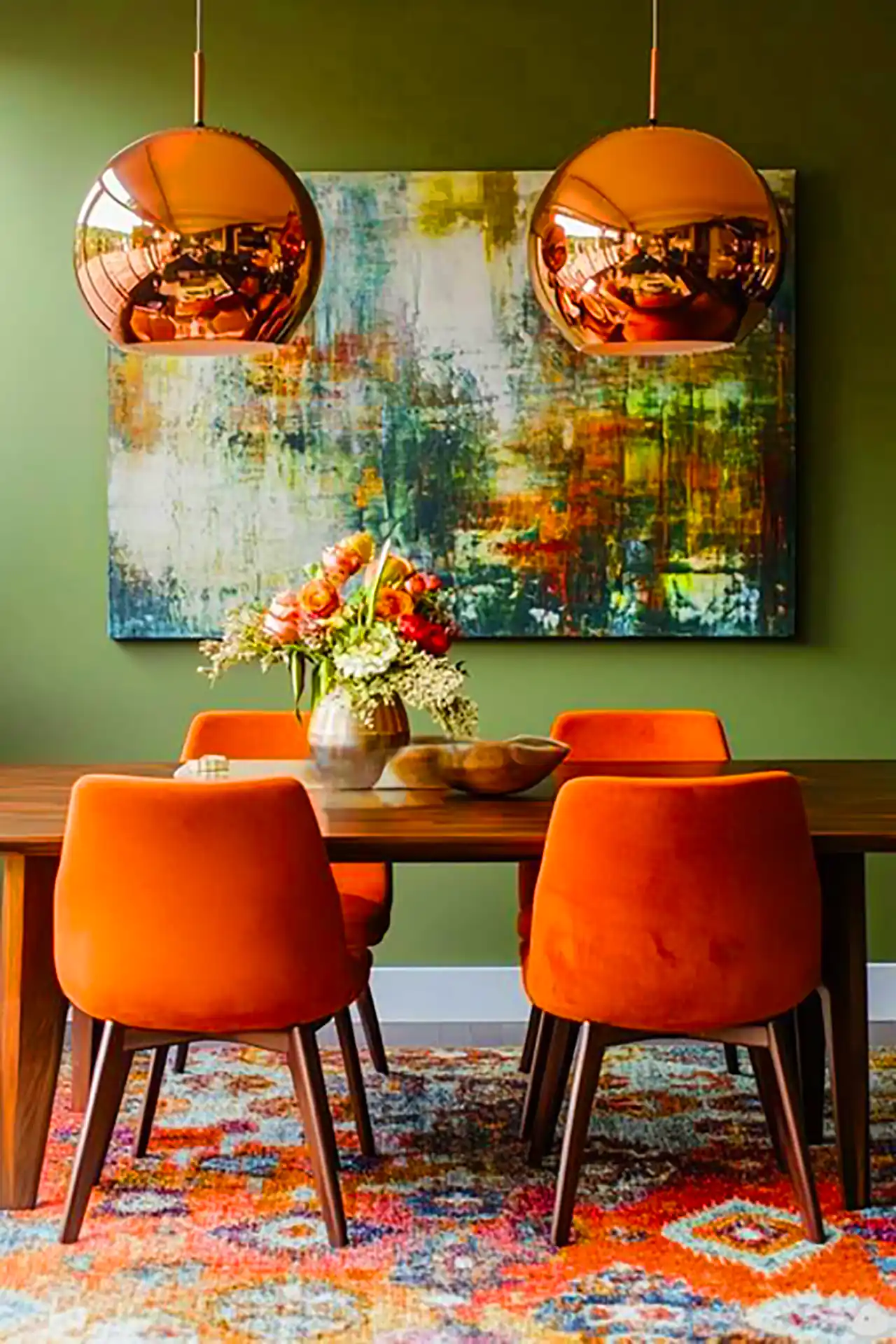 میز و صندلی خوشرنگ غذاخوری