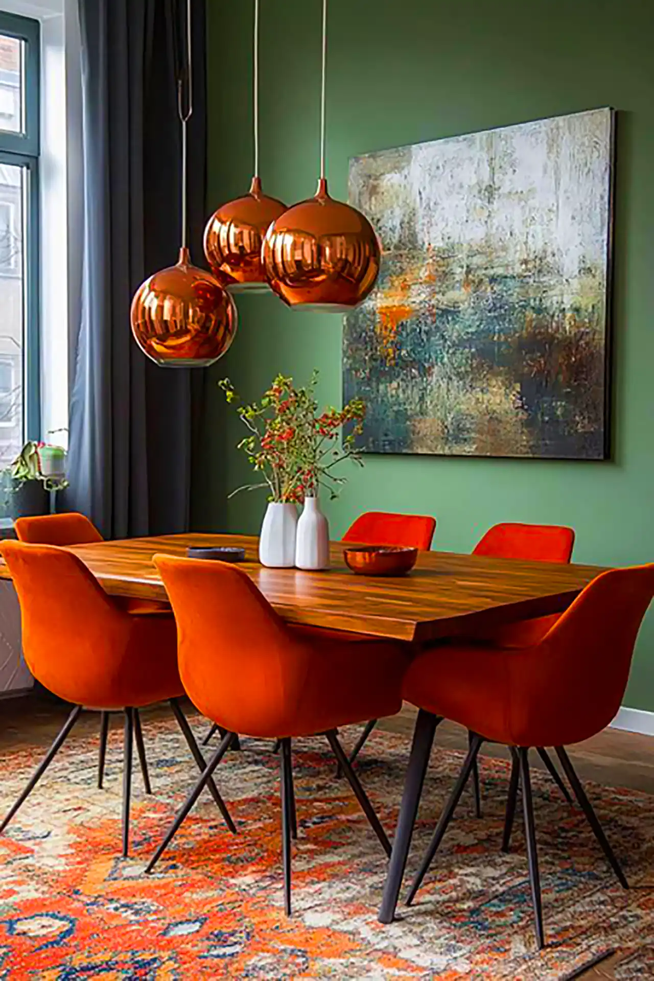 میز و صندلی خوشرنگ غذاخوری