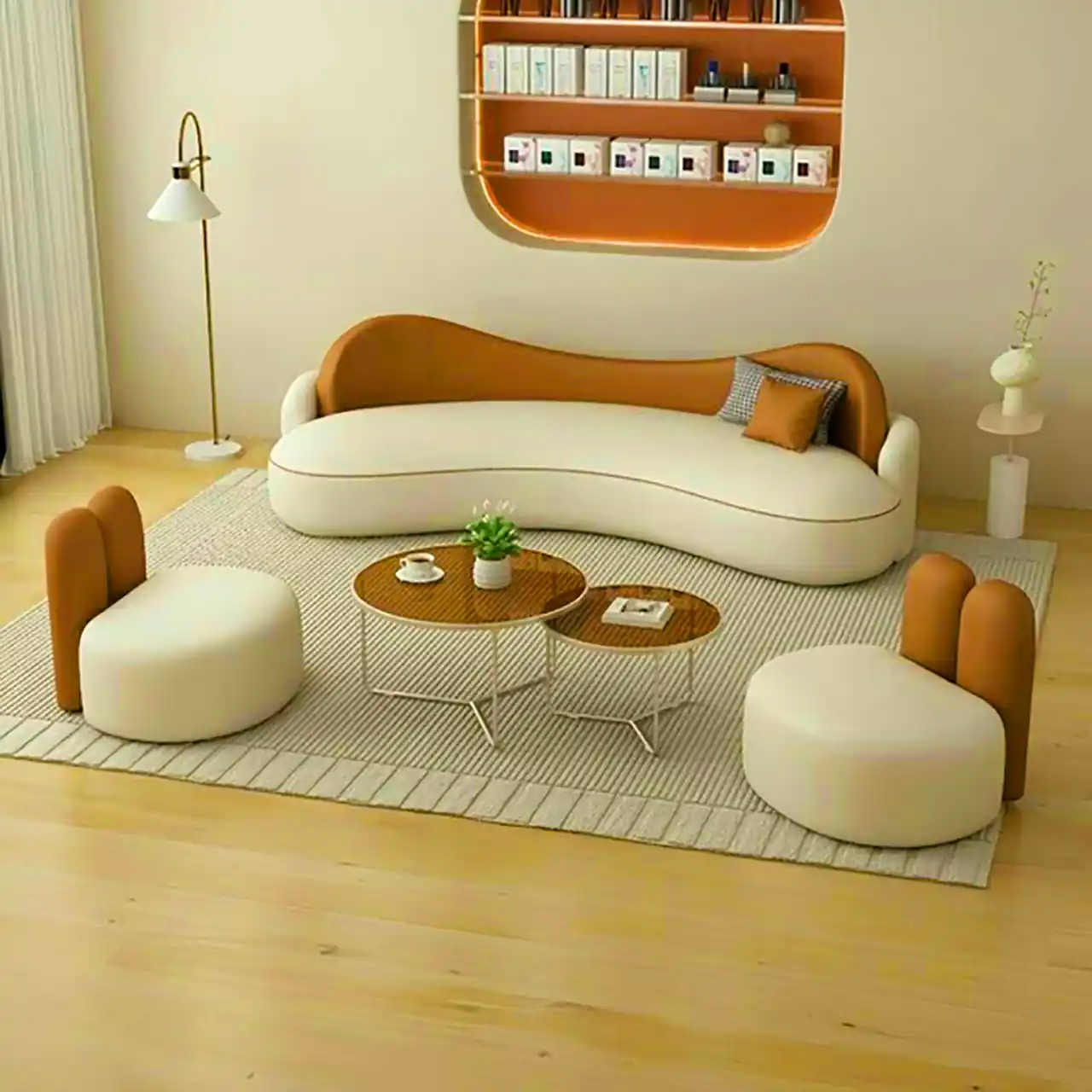 مبل 5 نفره گرد مینیمال