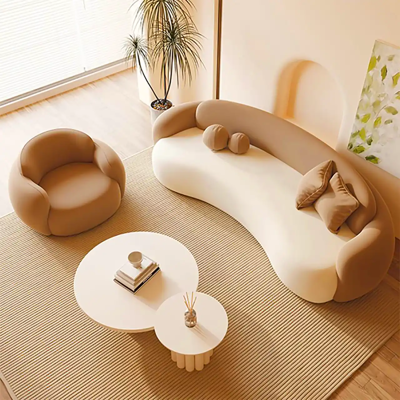 مبل 5 نفره گرد مینیمال