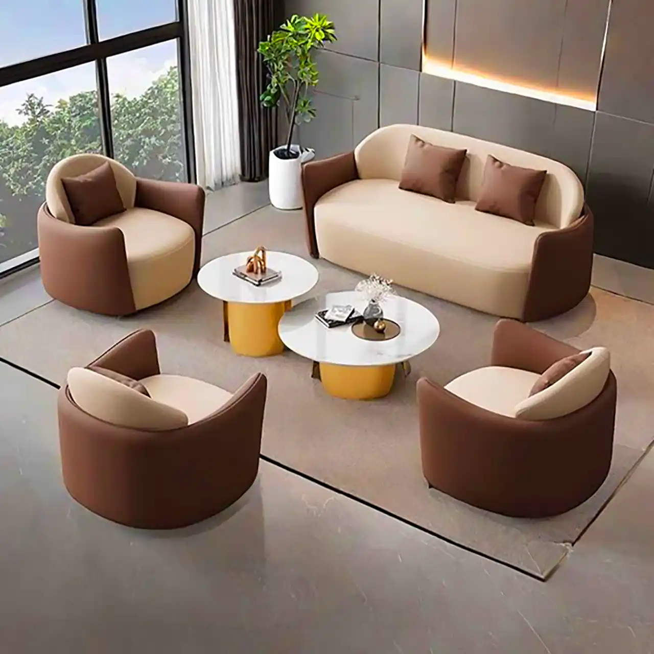 مبل 5 نفره گرد مینیمال