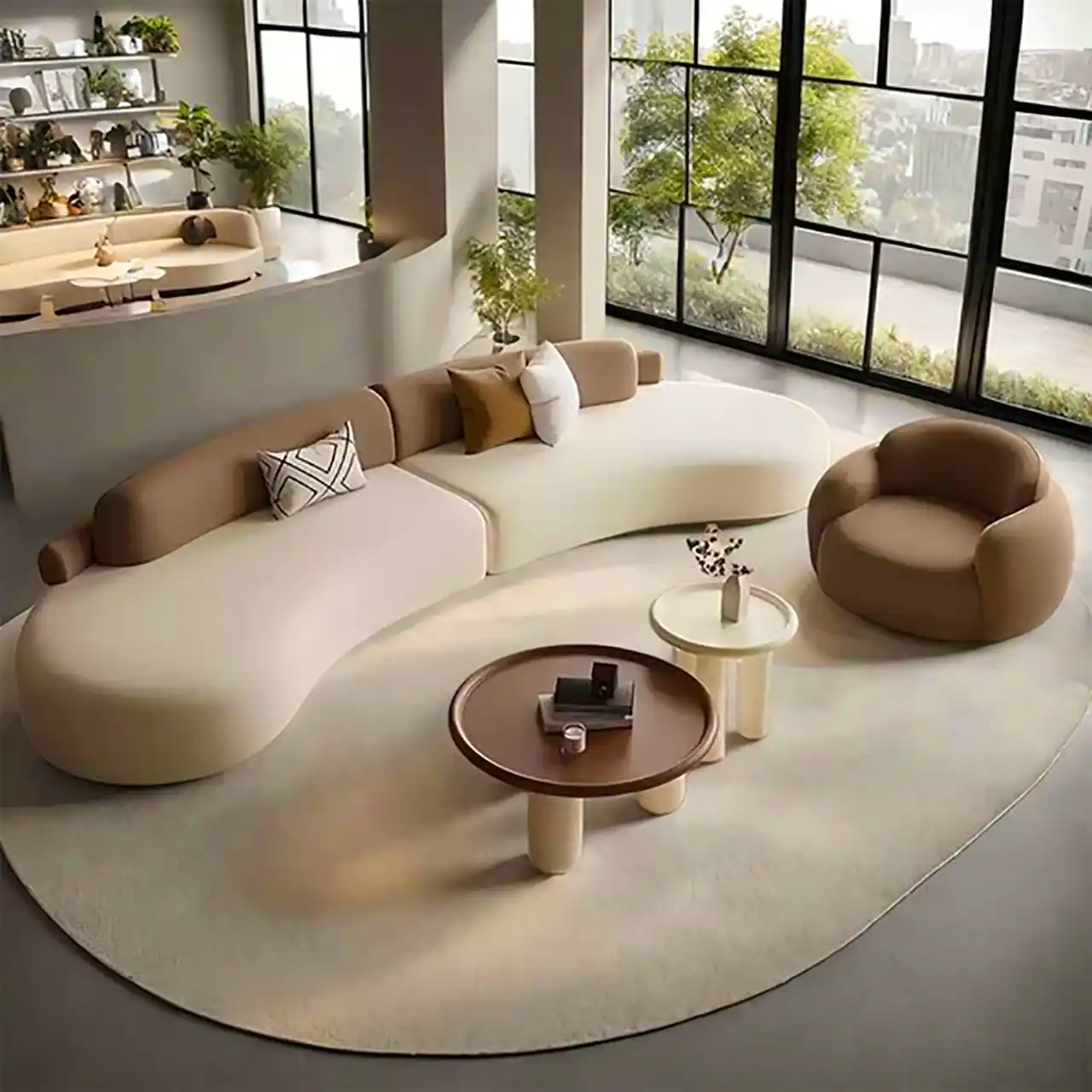 مبل 5 نفره گرد مینیمال