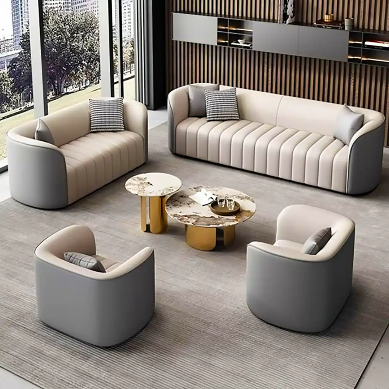 مبل 5 نفره گرد مینیمال