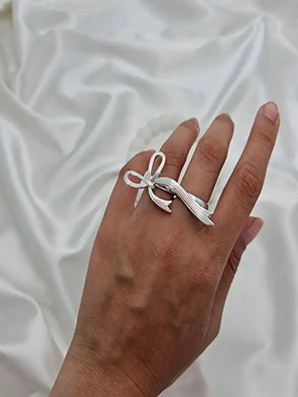 مدل انگشتر پاپیون + مدل انگشتر پاپیون از طراحی‌های کلاسیک و الماسی تا فانتزی