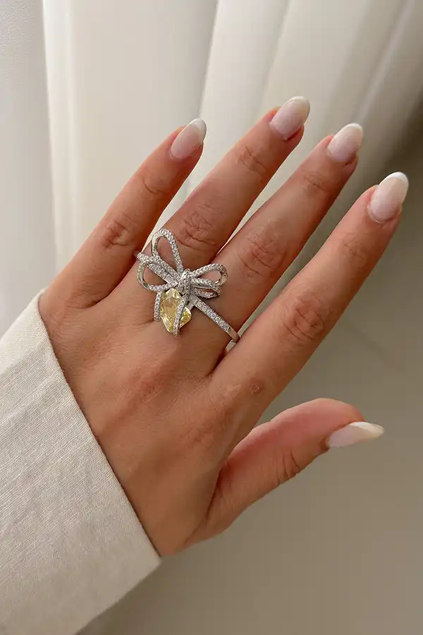 مدل انگشتر پاپیون + مدل انگشتر پاپیون از طراحی‌های کلاسیک و الماسی تا فانتزی