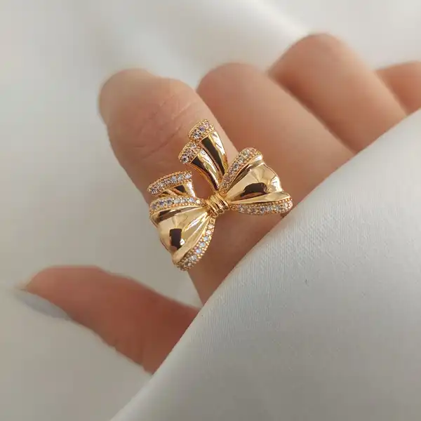 مدل انگشتر پاپیون + مدل انگشتر پاپیون از طراحی‌های کلاسیک و الماسی تا فانتزی