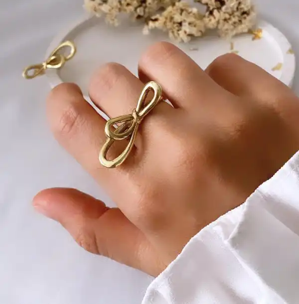 مدل انگشتر پاپیون + مدل انگشتر پاپیون از طراحی‌های کلاسیک و الماسی تا فانتزی