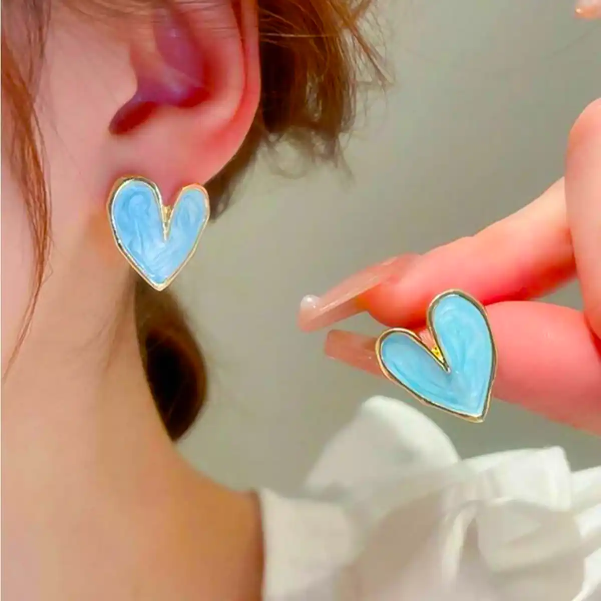 مدل گوشواره دخترانه قلبی