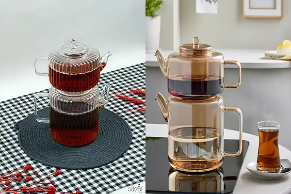 مدل کتری و قوری پیرکس + مدل کتری و قوری پیرکس ترکیبی از زیبایی،دوام و عملکرد