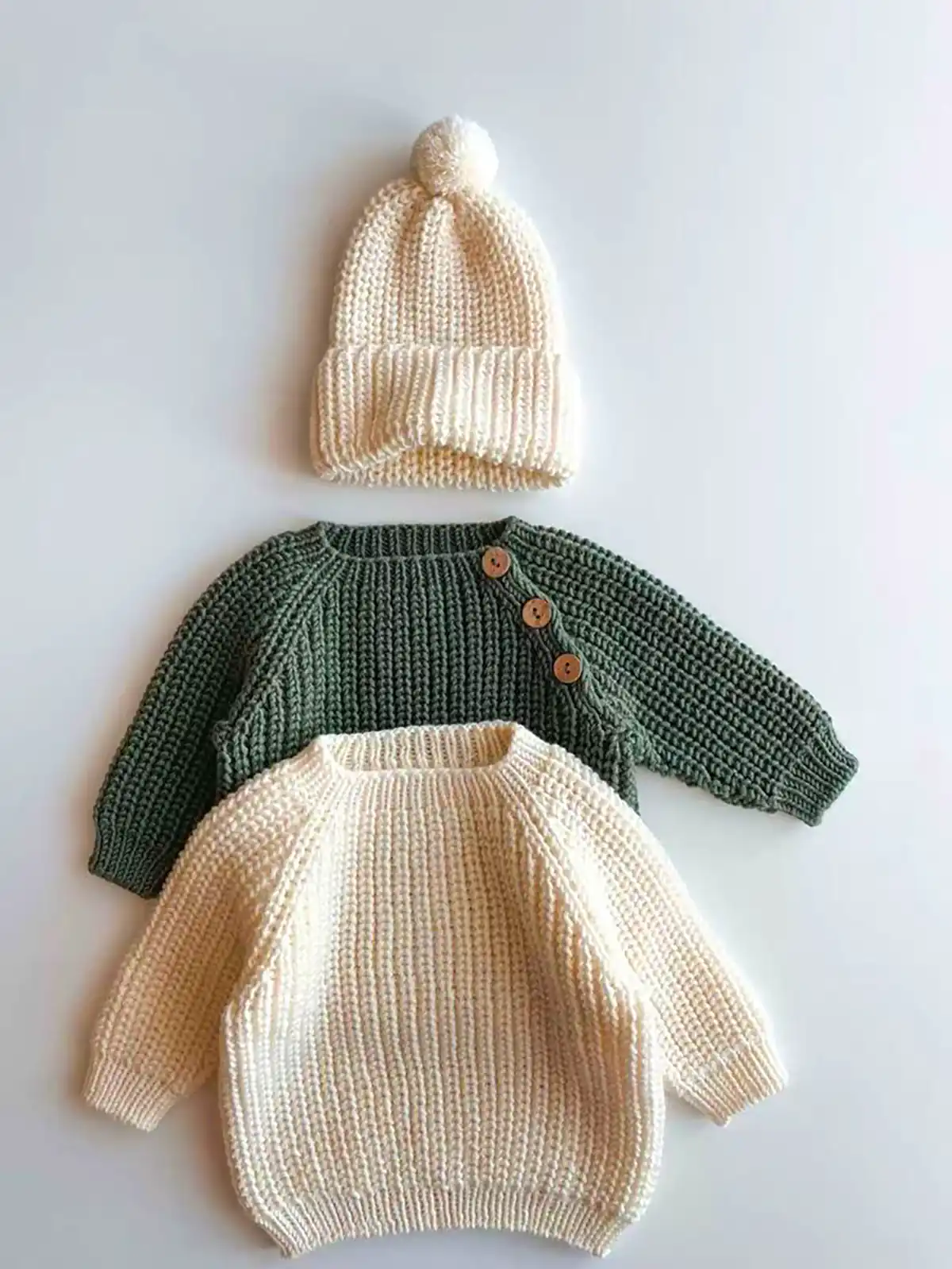 مدل لباس بافتنی نوزادی